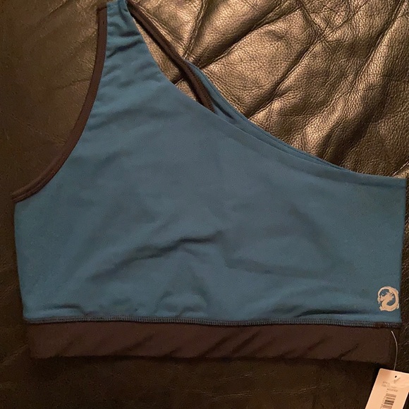 Josie Natori Soltice asymmetrical sports bra size large - Picture 5 of 5